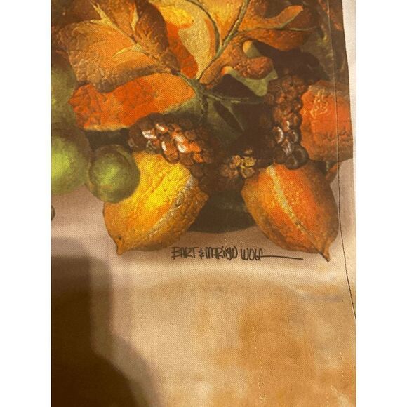 "Give Thanks" Thanksgiving Full Sized Flag by Artist Bart Mario Wolf 28x41" - Picture 2 of 2